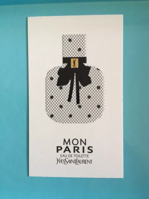 Tres Jolie carte Parfumée Mon Paris De Yves Saint Laurent