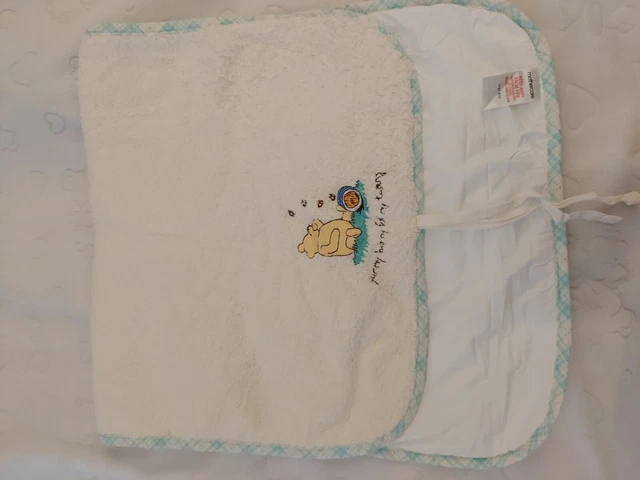 Vintage MOTHERCARE Winnie The Pooh Roll Up Toweling Changing Mat Travel