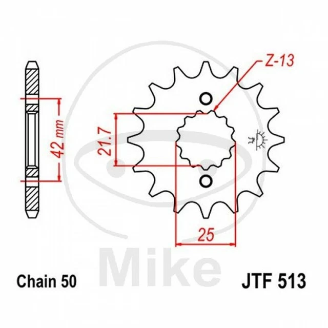 Pignon De Sortie Boîte Esjot 16 Dents Pas 530 – Pour Suzuki GSX-R 1300 Hayabusa 1999-2007
