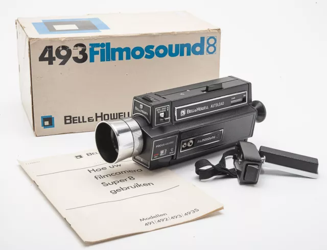 Bell&Howell Autoload Filmsound 8 Super 8 Fotocamera Macchina Fotografica 8mm Ovp
