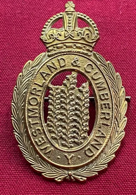 Westmorland and Cumberland Yeomanry British Military Cap Badge - KC