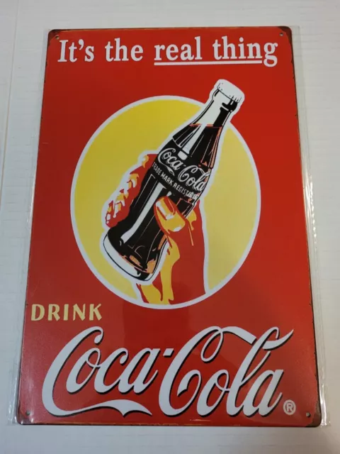 Coca Cola Vintage Style 8 x 12 Metal Wall Art Poster Sign