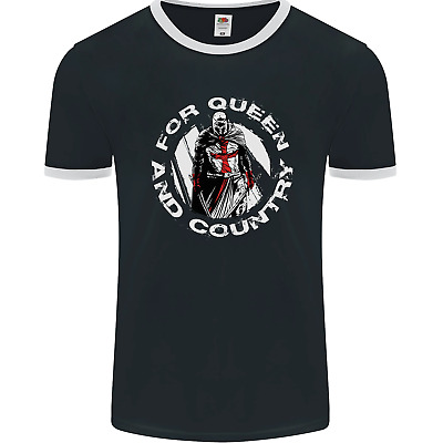St Georges Day For Queen & Country England Mens Ringer T-Shirt FotL