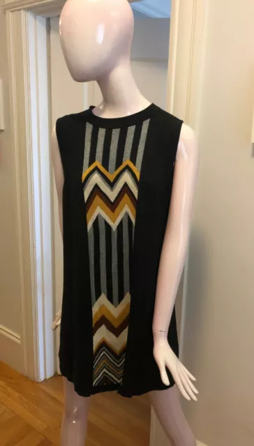 MISSONI For Target Women’s Dress Black Sleeveless Knit Sweater Size L Large