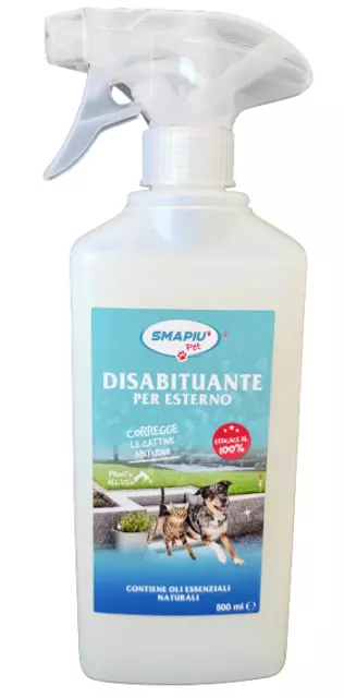 Disabituante dissuasore repellente naturale per cani e gatti per esterno 500 ml