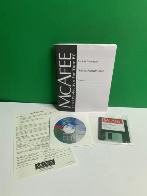 McAFEE VirusScab GETTING STARTED GUIDE Version 5.1, CD and Diskette