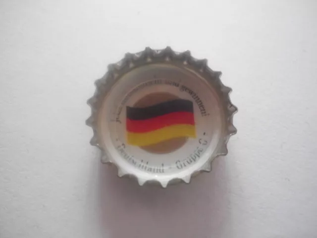 Gebrauchter, goldener Kronkorken Bitburger FAN FORCE ONE, WM 2014: Deutschland 2