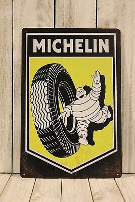 Michelin Tire Shop Tin Poster Sign Vintage Style Man Cave Garage Car Mechanic