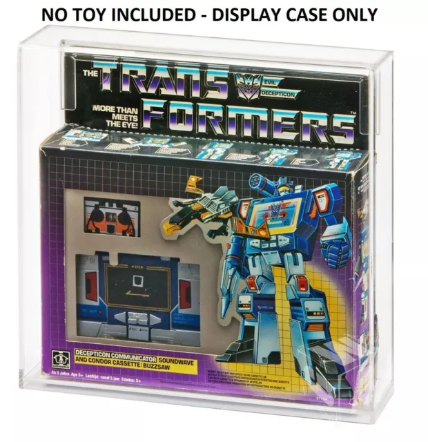 GW Acrylic G1 Transformers Soundwave MIB Acrylic Display Case