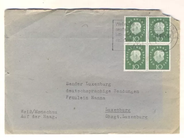 Deutsche Bundespost - Ganzsache 1959