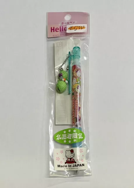 Hello Kitty Gotochi Ballpoint Pen  Hokkaido limited Crop Kitty made in Japan