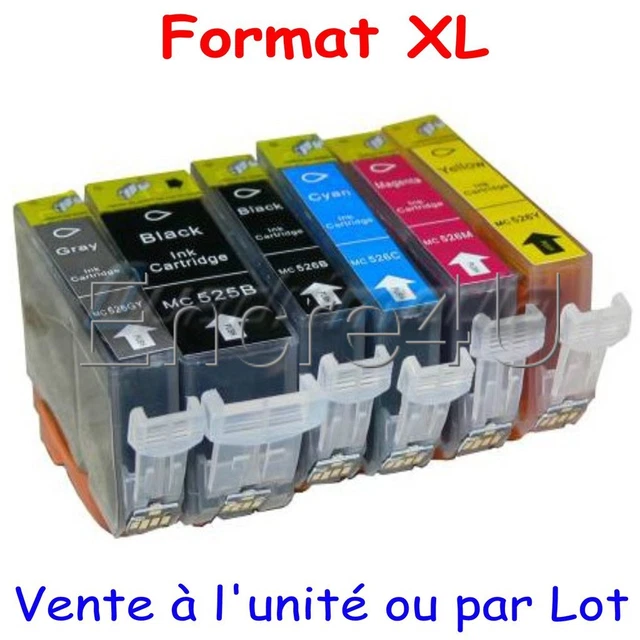 Lot De 15 Cartouches D'encre Compatibles Canon PGI525/CLI526 XL - Multicolore - Non OEM
