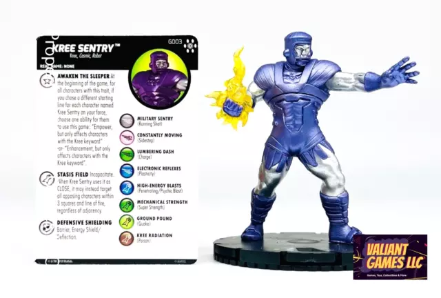 Marvel Heroclix Kree Sentry #G003 w/ Card Avengers Infinity Set