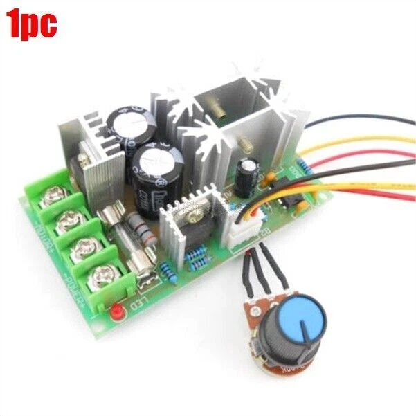 MOTEUR DC 20A PWM Ler 12V 24V 36V 48V avec potentiomètre bouton ...