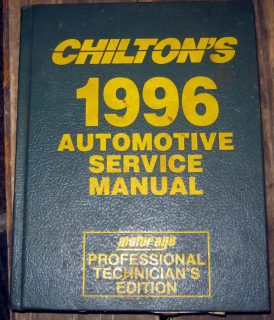 Chilton's 1986 Automotive Service Manual Professional technicians Edition h/c