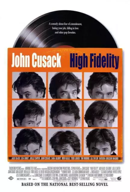 HIGH FIDELITY Movie POSTER 27 x 40 John Cusack, Todd Louiso, Jack Black, A