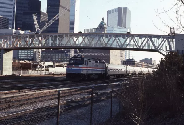 AMTRAK Railroad Train Locomotive 319 TORONTO ON Original 1983 Photo Slide