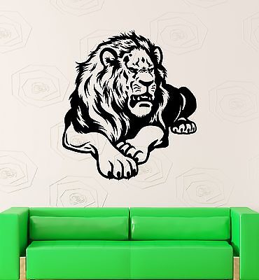 Wall Decal Animal Lion King Mane Predator Roar Mural Vinyl Stickers (ed056)