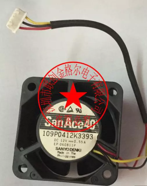 1pc new fan freeship 109P0412K3393 109P0412K3013 12V 0.55A SANYO