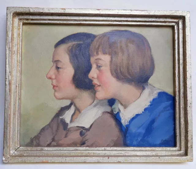 Wilhelm Hempfing Gemälde Doppelportrait