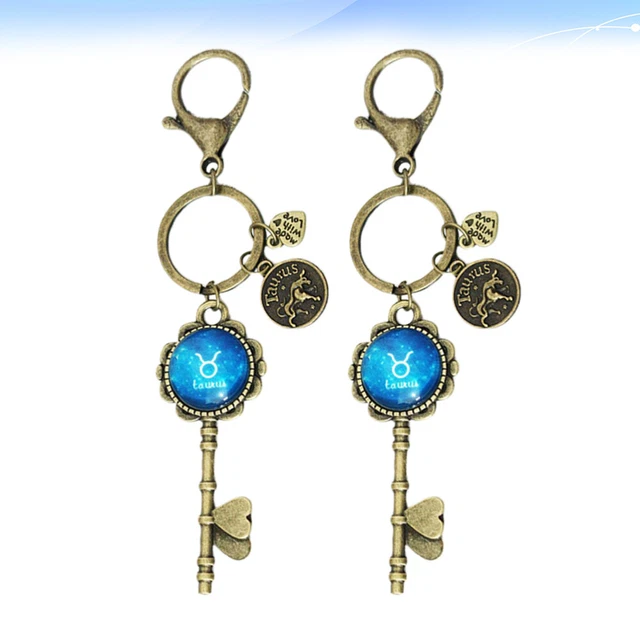 2 Pcs Pendant Keychain Constellations Keychains Pendants Manual 2