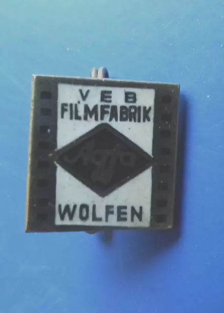 emailliertes DDR Abzeichen VEB Filmfabrik Wolfen Agfa ein sehr schönes Teil top