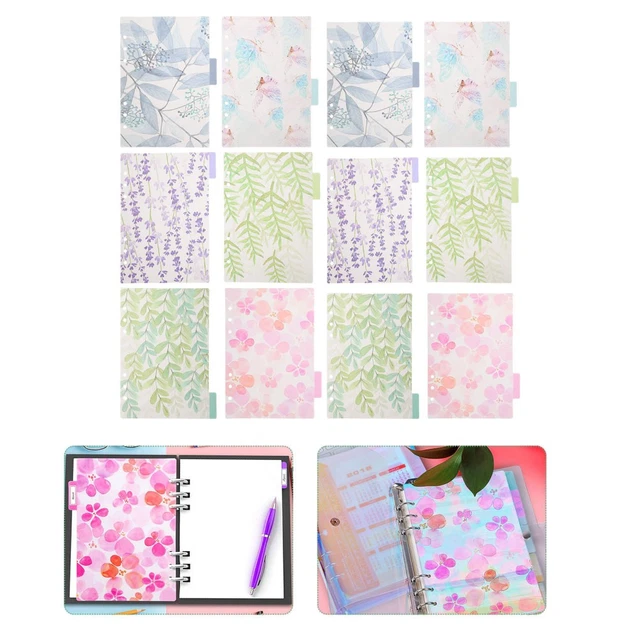 BINDER DIVIDERS ORGANIZER Tabs Separators for Binders with Vertical $24 ...