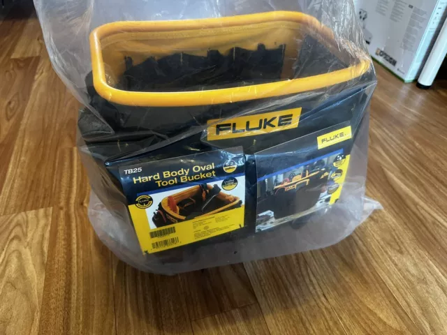 Nuovo Fluke TB25 Borsa organizzatore secchio utensili - 28 tasche, 5,2 galloni, impermeabile