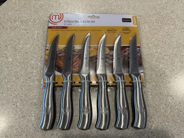 MasterChef Award Series 6-Piece STEAK KNIFE Set 4.5 Stainless