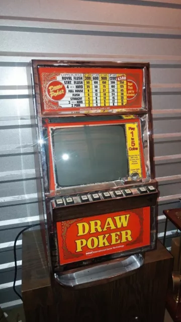 Vintage IGT Video Poker Machine w/Stand from Peppermill Casino