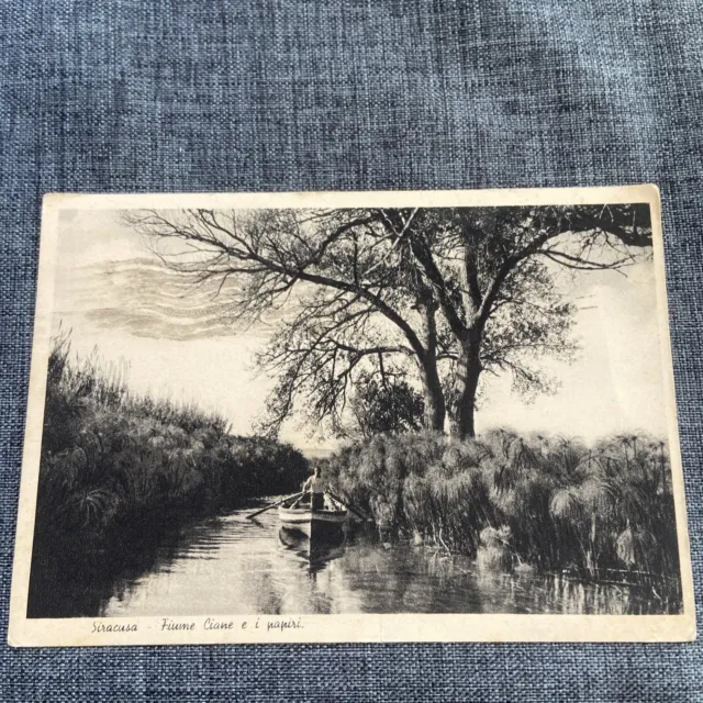 Siracusa Fiume Ciane E I Papiri Viag 1930