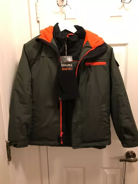 Hawke & Co. Boys 10/12 Systems 3 in 1 Jacket with Outer Vest. Like New condition