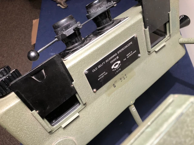 Vintage Old Delft Scanning Stereoscope For  Military Or Forestry Mapping 1950'S 5