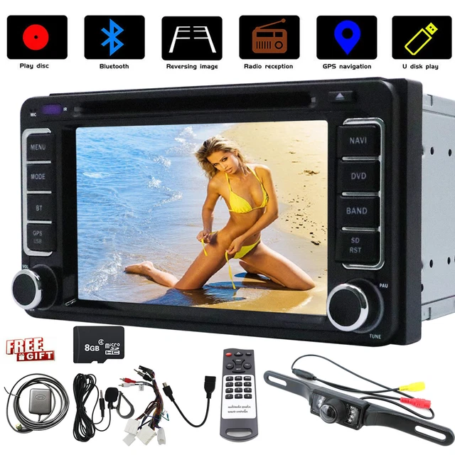 For Toyota 6.2" in Dash GPS Navigation Car DVD Player Radio Bluetooth Camera Map