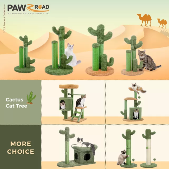 PAWZ Road Cat Tree Scratching Post Scratcher Cactus Kitten Condo Tower House Bed