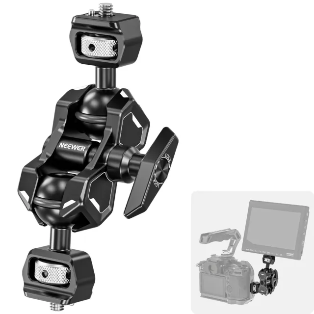 NEEWER Flexible Articulating Magic Arm with Dual Ball Heads Field Monitor Mount