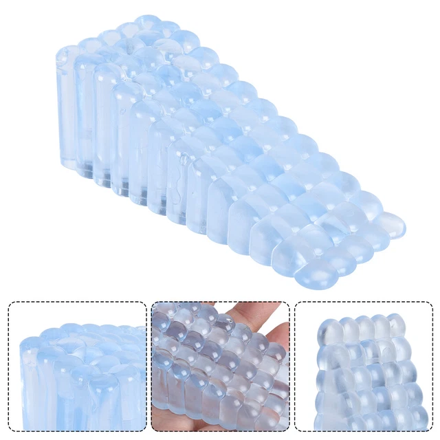4 piezas Puerta flexible tope puerta goma goma puerta cuña puerta tope para suelo