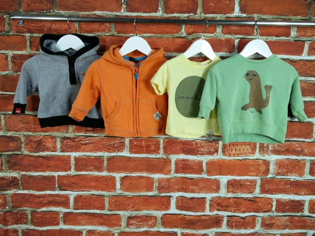 Felpa Con Cappuccio Bambino Età 3-6 Mesi Next Zara Etc Maglione Sigillo 68Cm