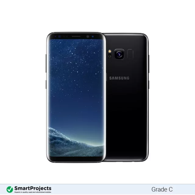 Samsung Galaxy S8 Noir minuit 64GB Grade C - Débloqué Smartphone
