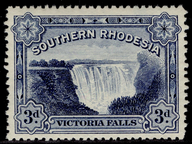 SOUTHERN RHODESIA GV SG30, 3d deep ultramarine, NH MINT. Cat £15.
