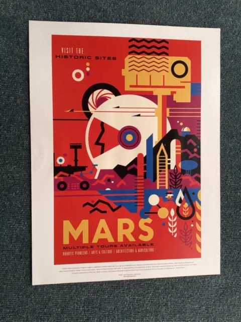 MARS, Colour Poster, 16" x 12", NASA