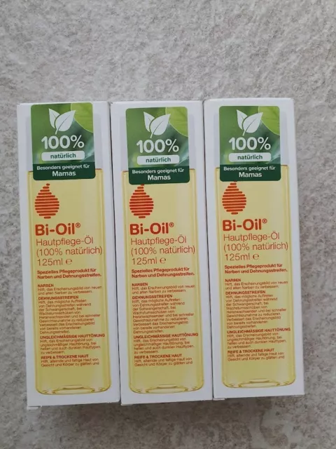 3 x Bi - Oil Hautpflege Öl - speziell für Narben und Dehnungsstreifen je 125ml 