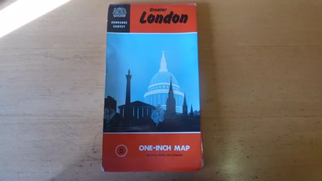 Old Ordnance Survey Map Of Greater London Pre 1972 #524