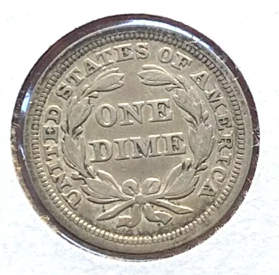 1851 Seated Liberty Dime- Extremely Fine Condition 2