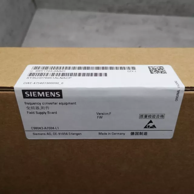 SIEMENS C98043-A7004-L1-8 Excitation Board New One RY1703-0EA01 #