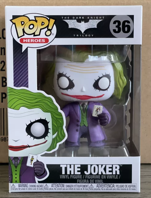 Funko POP! Heroes : The Dark Knight The Joker #36 NEW W/PROTECTOR