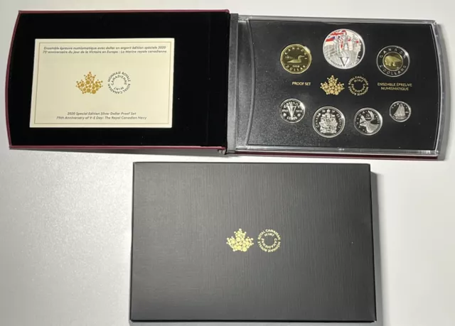 2020 75TH Anniversary of V-E Day Special Edition Silver Dollar Proof Set RCM