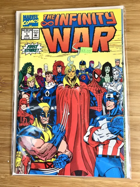 The Infinity War #1 June 1992 Marvel Comics Superheros Comic Book Vintage