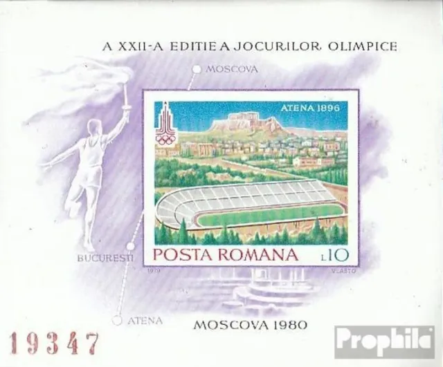 Rumänien Block162 (kompl.Ausg.) postfrisch 1979 Olympiastadion Athen