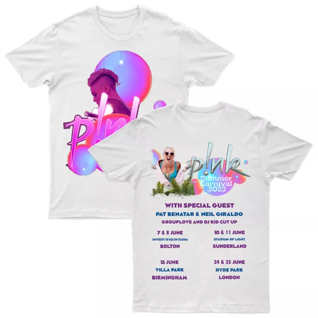 PINK SUMMER CARNIVAL 2023 Music Gig Concert Festival Mens T-Shirts Tee ...